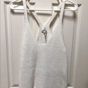 Helmut Lang Cotton Ribbed Tank Top